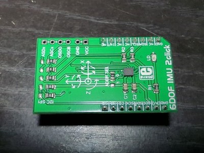 Mikroe BMI160 2click 6DOF 6-Axis Rate Gyro Accelerometer Sensor Module 3-5V