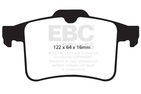 EBC DP42059R BRAKE PAD SET DISC BRAKE Rear
