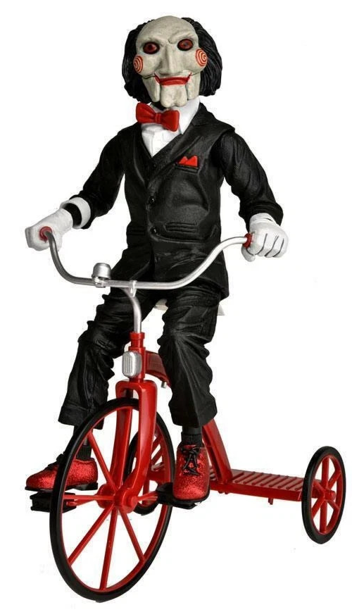 NECA 2013 Saw Enigmista Billy Puppet Action Figure Tricycle Push Button Sound