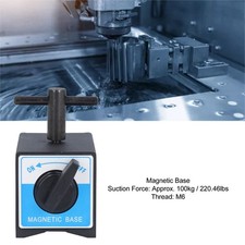 _Magnetic Base 100kg Suction Force M8 Thread Magnetic Base Holder With Switch
