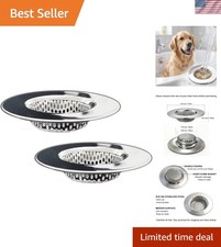 Bathtub Drain Strainers, Tub Drain Hair Catcher, Stainless Steel Bath Drain C...