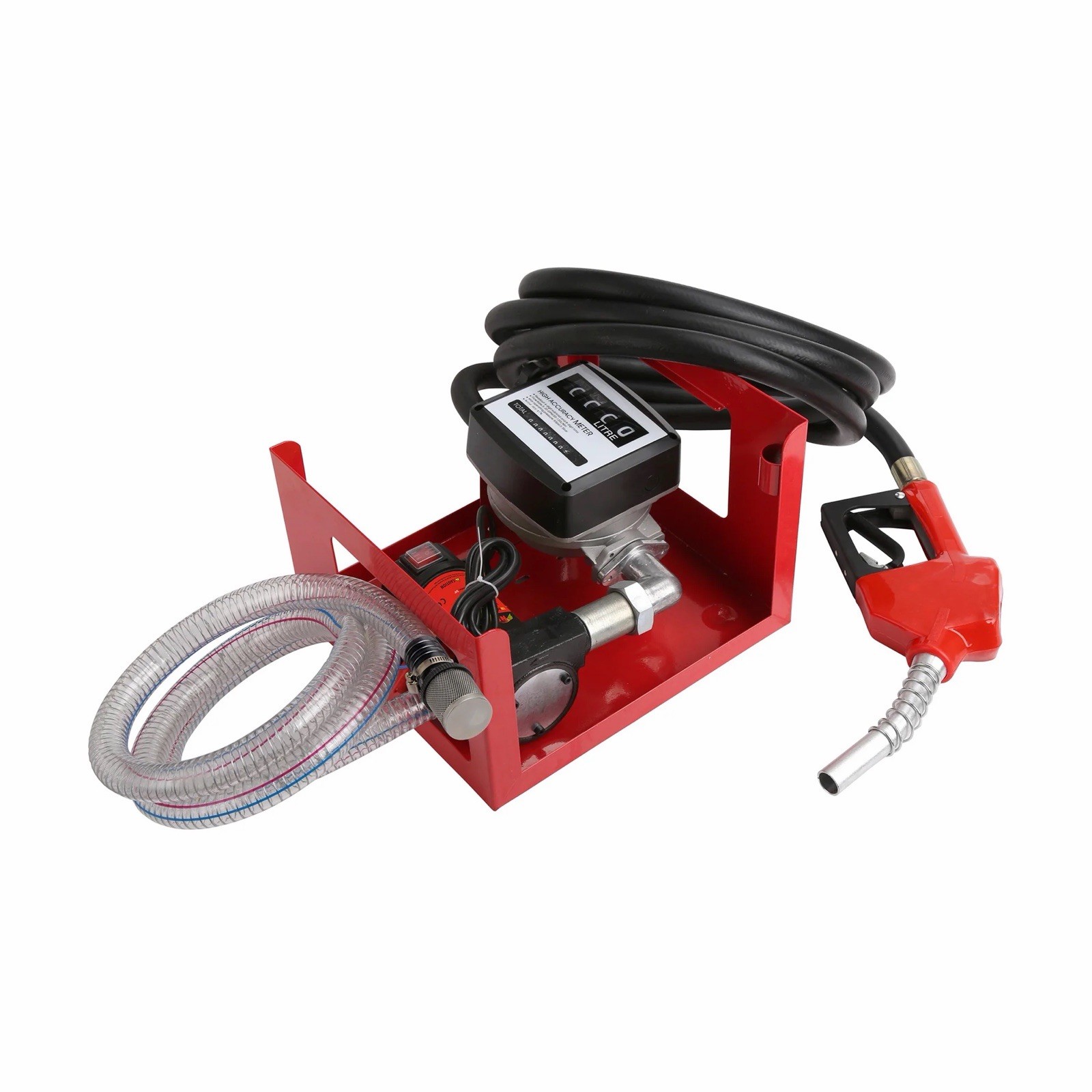 12V DIESEL FUEL PUMP WITH HOSE / NOZZLE / FLOW METER AND SELF PRIMING GUN | 5261