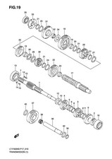 Suzuki Genuine ATV 5th Drive Gear 23 Teeth LT-F400F K2-K9 L0-L9 24251-18A03-000