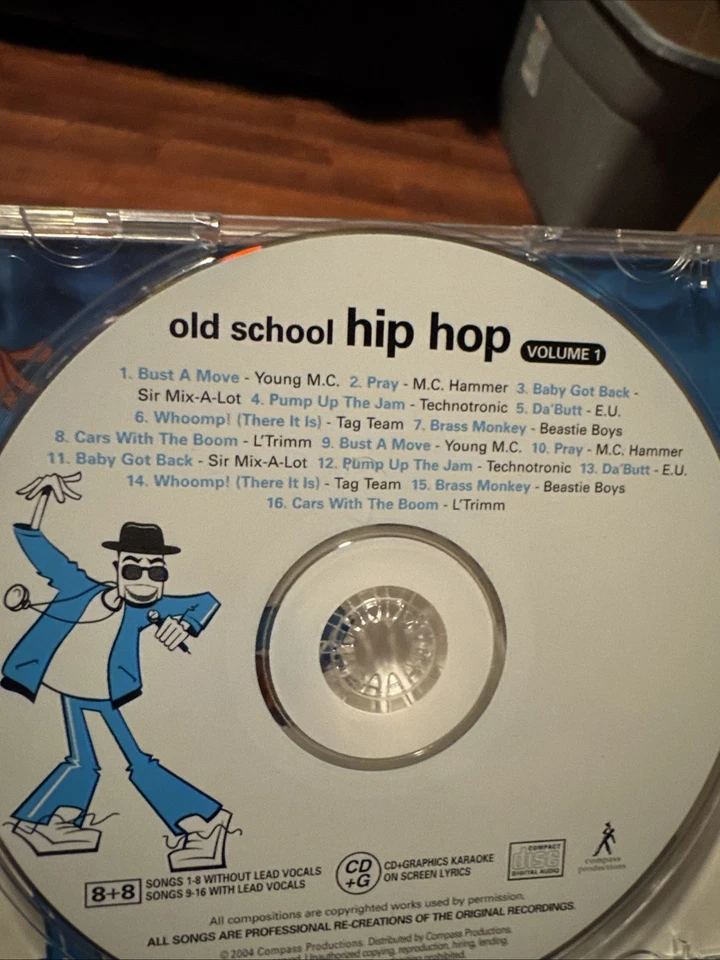Karaoke Old School Hip Hop Volume 1 CD+G - Image 3 of 4