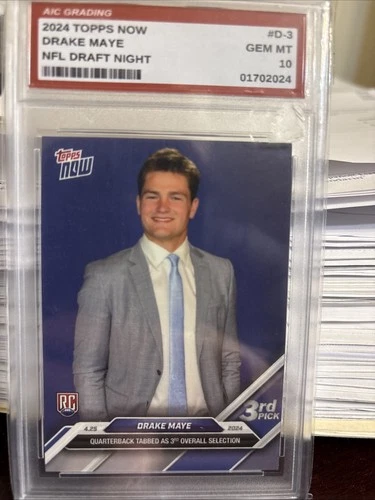 2024 Topps Now Drake Maye #D3 Rookie Card
