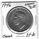 1946 Canada One Silver Dollar   EF Cleaned