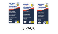 3 PACK Equate Cimetidine Tablets 200 mg, Acid Reducer, 60 Count