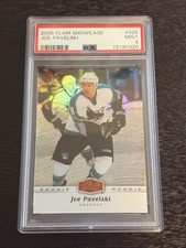 2006-07 Flair Showcase Joe Pavelski Rookie Card San Jose Sharks MINT PSA 9 RC. rookie card picture