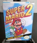 1988 SUPER MARIO BROS 2 Nintendo NES Game Box ONLY W/Manual Inserts CLEAN