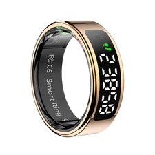 R11 Smart Ring with Display Screen and Touch Heart Rate Blood Oxygen Monitor Rin
