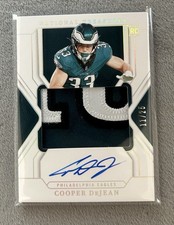 2024 NATIONAL TREASURES COOPER DEJEAN RPA /25 3 COLOR PATCH RC Rookie Auto