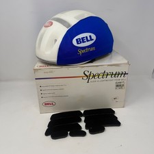 Vintage 1991 Bell Spectrum Bicycle Helmet Blue White M/L With Box USA Made
