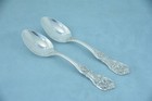2 Reed & Barton Francis I Sterling Silver 6" Teaspoons New Mark No Monogram — photo 1
