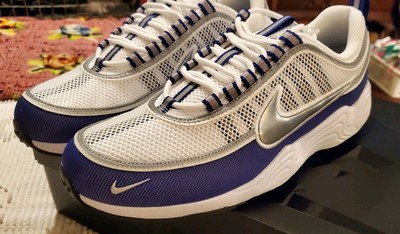 Nike Air Zoom Spiridon OG SP Concord Blue HF9117-100 Mens 9.5 11W White Silver