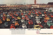 1964 International Trucks: Leadership Follows Vintage Print Ad