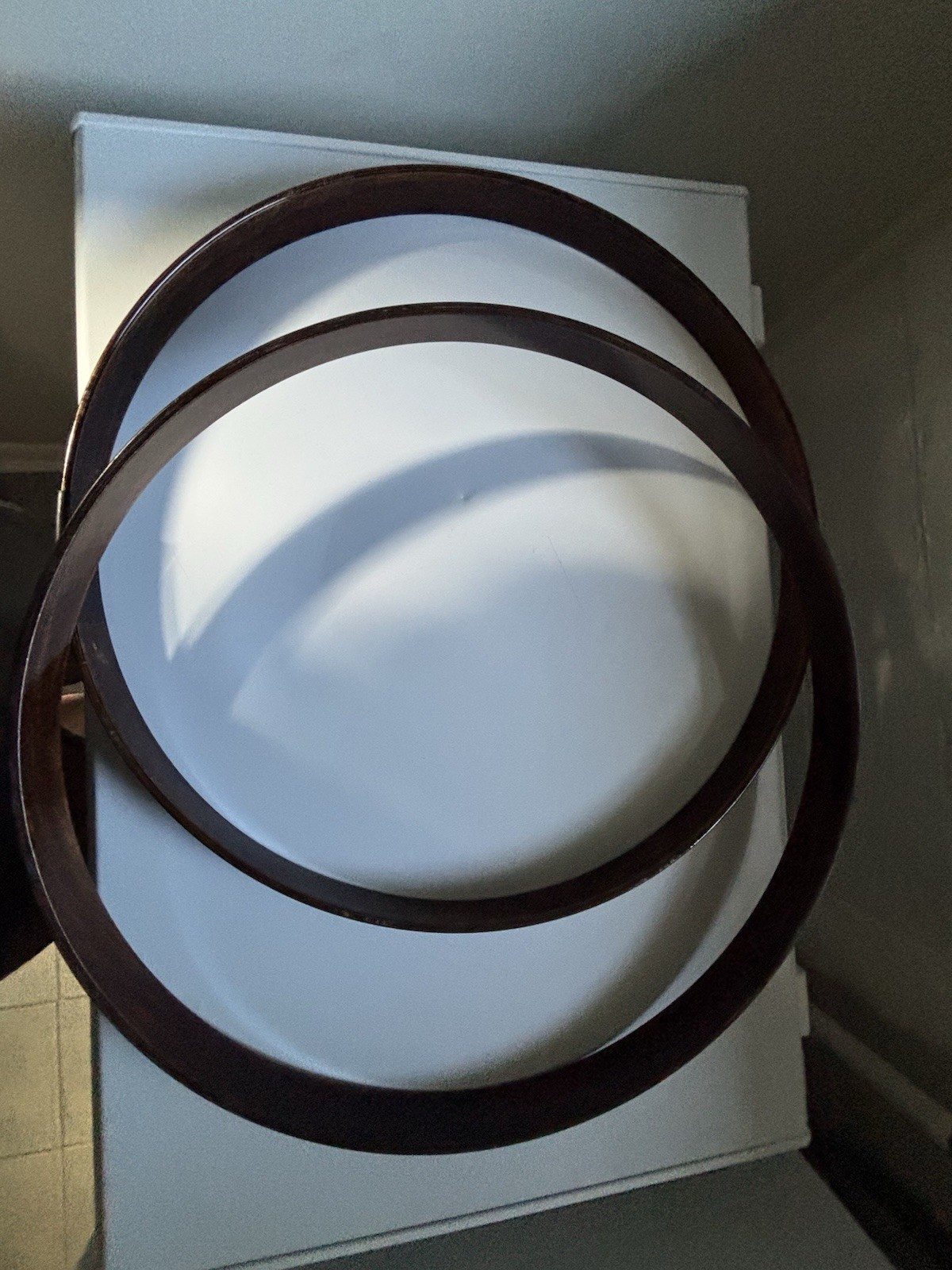 Pair Gretsch USA Jasper Antique Maple Gloss 20” Bass Drum Hoops Set - 2004