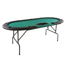 Nexos Deluxe Casino Pokertisch klappbar L 215 x B 113 x H 79 cm f&uuml;r 10 Spieler