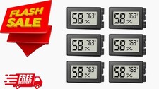 6 Pack Mini Hygrometer Indoor Humidity Meter, Small Digital Thermometer Humidity