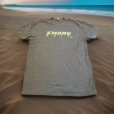 Emory College Eagles Golf Team Issued Shirt XL Gray NCAA Atlanta Official New