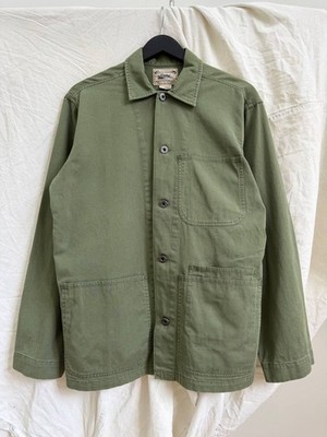 Polo Ralph Lauren Mens Olive Green Chore Jacket Workwear Overshirt Size M