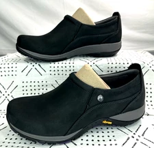 Dansko Womens Shoes Sz 41 | US 10.5  Black Patti Milled Nubuck Vibram Waterproof