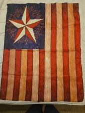 American Flag Garden Flag Primative Star  36x28