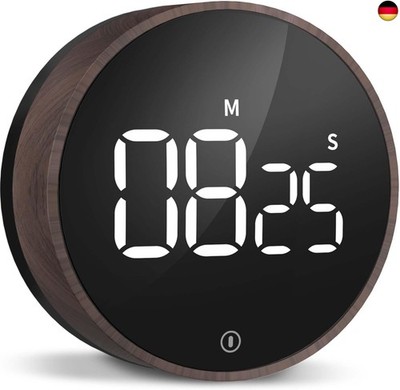 VOCOO Digitaler Küchentimer - Magnetischer Countdown Timer mit 3 