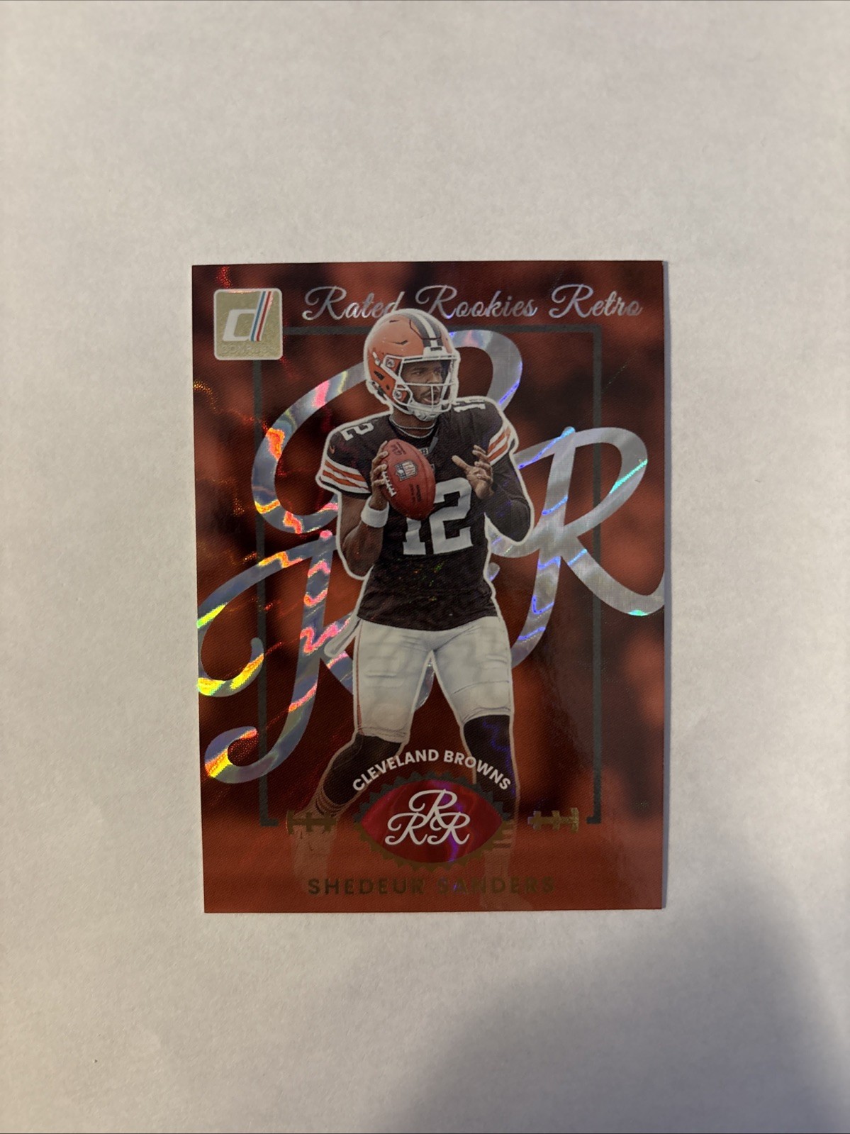 2025 Donruss #11 Shedeur Sanders Rated Rookies Retro