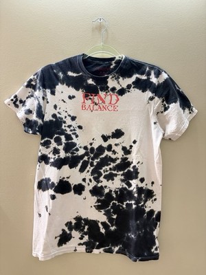 Chemistry Find Balance Good Vibes Double Sided Men's Tie Dye T Shirt Medium