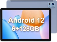 Android 12 Tablet 10,1 Zoll Octa-Core 6GB RAM 128GB ROM IPS WLAN GPS