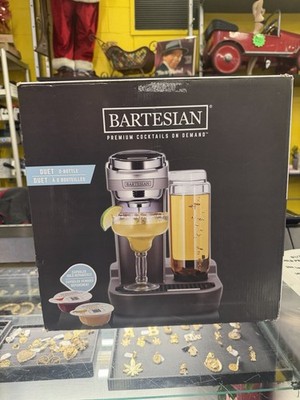 NEW Bartesian Cocktail Machine Duet Premium 2-Bottle Home Bar 55310G SEALED BOX