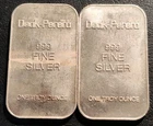 Deak Perera, Vintage Lot Of 2, .999,  Low Numbered, Consecutive Silver Bars.