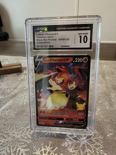 Lance's Charizard V SWSH133 Sword & Shield Promo Holo CGC 10 Pokémon TCG