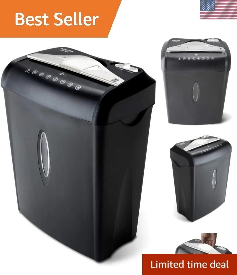 Effortless Paper & Credit Card Shredding - AU875XA Compact Cross-Cut Shredder