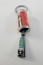 Très Rare Porte-clés Japonais Coca-Cola Canette Coupe Ongles avec "CHANCE" 1,25"