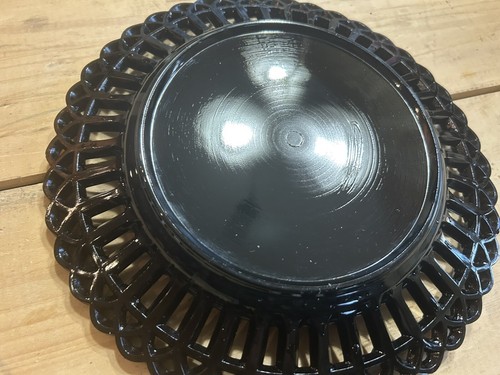Vintage Milk Glass Black Onyx plates - Picture 5 of 5