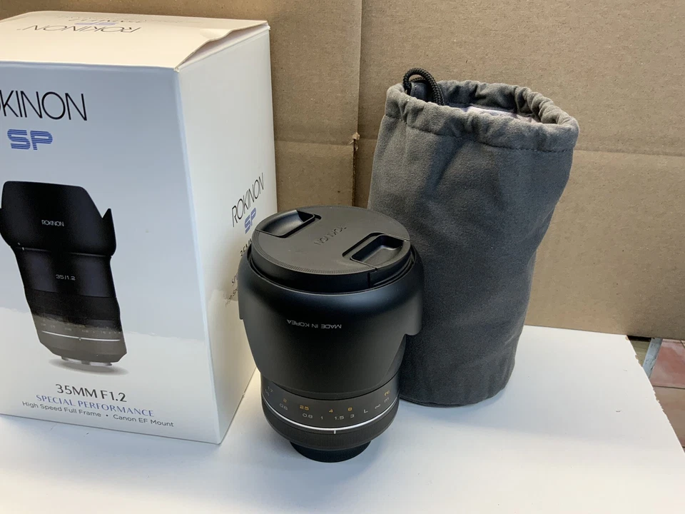 Lente de fotograma completo Rokinon 35 mm f1,2 SP (canon EF con chip automático) nueva otra Foto 4 de 4