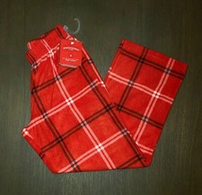 New Kids Wondershop Red Fleece Plaid Pajama Pants Size S 6-7
