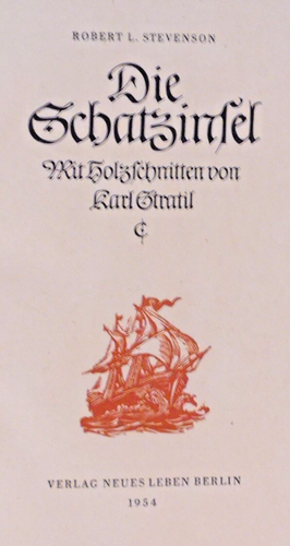 Robert L. Stevenson , Die Schatzinsel , Verlag Neues Leben Berlin , HC , 1954 - Picture 6 of 12
