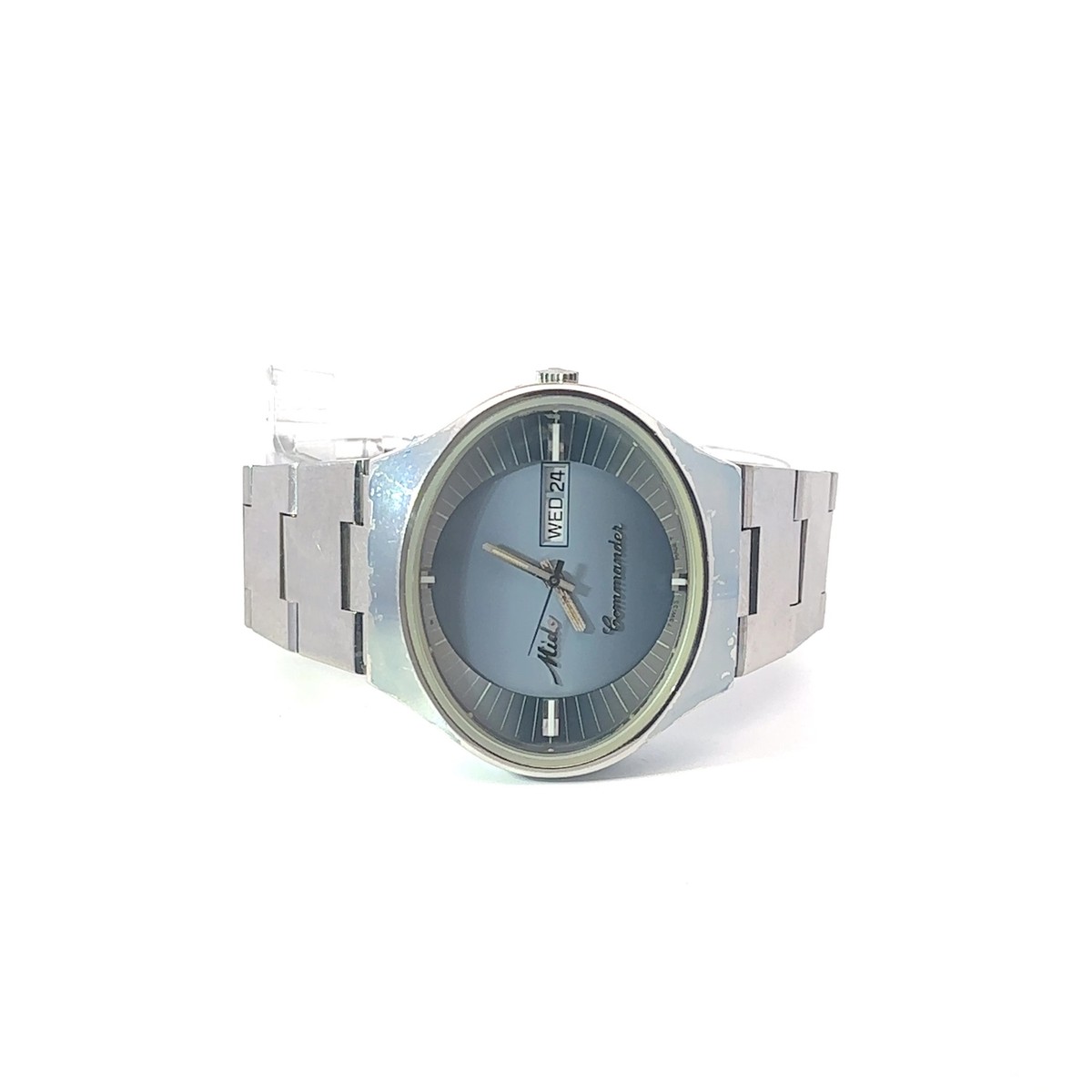 Mido Vintage Commander Automatic Stainless Gradient Blue Dial 