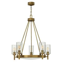 Elstead Collier Kronleuchter E27 5-Fach Heritage Messing