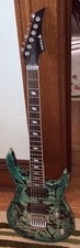 Very Cool 1990/91 Green/black Samick Kr-450 Super Strat 24 Fret - Floyd Rose