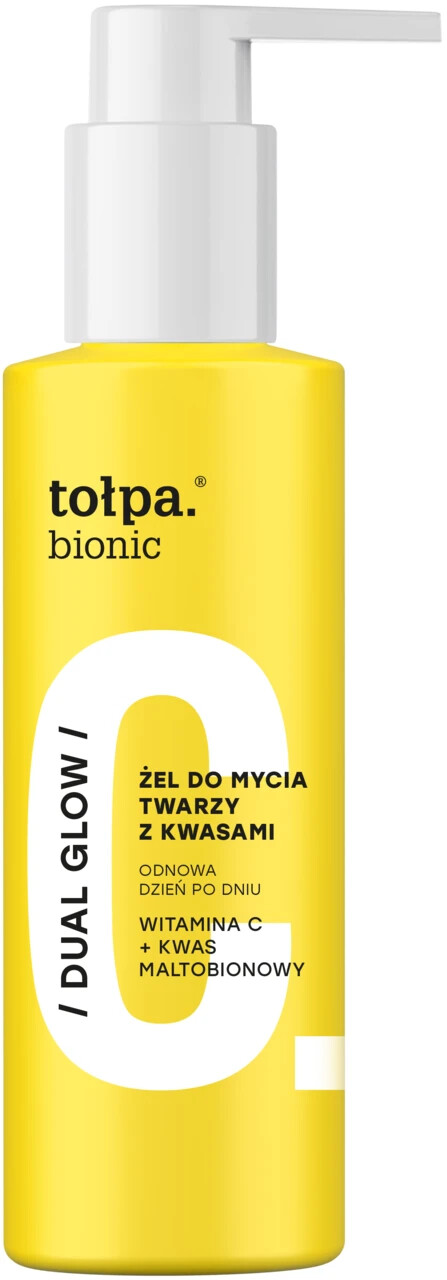 Tołpa Bionic Dual Glow Face Cleansing Gel Vitamin C & Maltobionic Acid 195ml