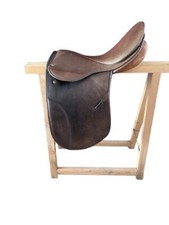 Stübben Parzival extra Dressursattel 17 Zoll KW 30 braun, langes Blatt, TOP!