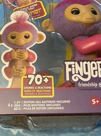 2022 FINGERLINGS Charli Purple Baby Monkey 70+ Sounds & Reactions NIP New