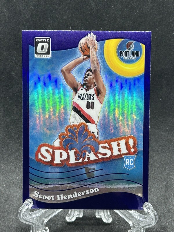 2023 Panini Donruss Optic Scoot Henderson Purple Splash Holo #15