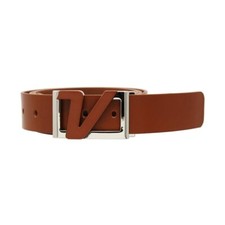 Volvik 100 Genuine Italian Real Solid Leather Belt, Free Size up to 42" - Brown