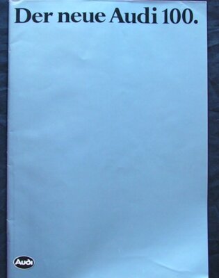 Audi 100, Type 44, brochure 9.1982... the first Type 44 brochure