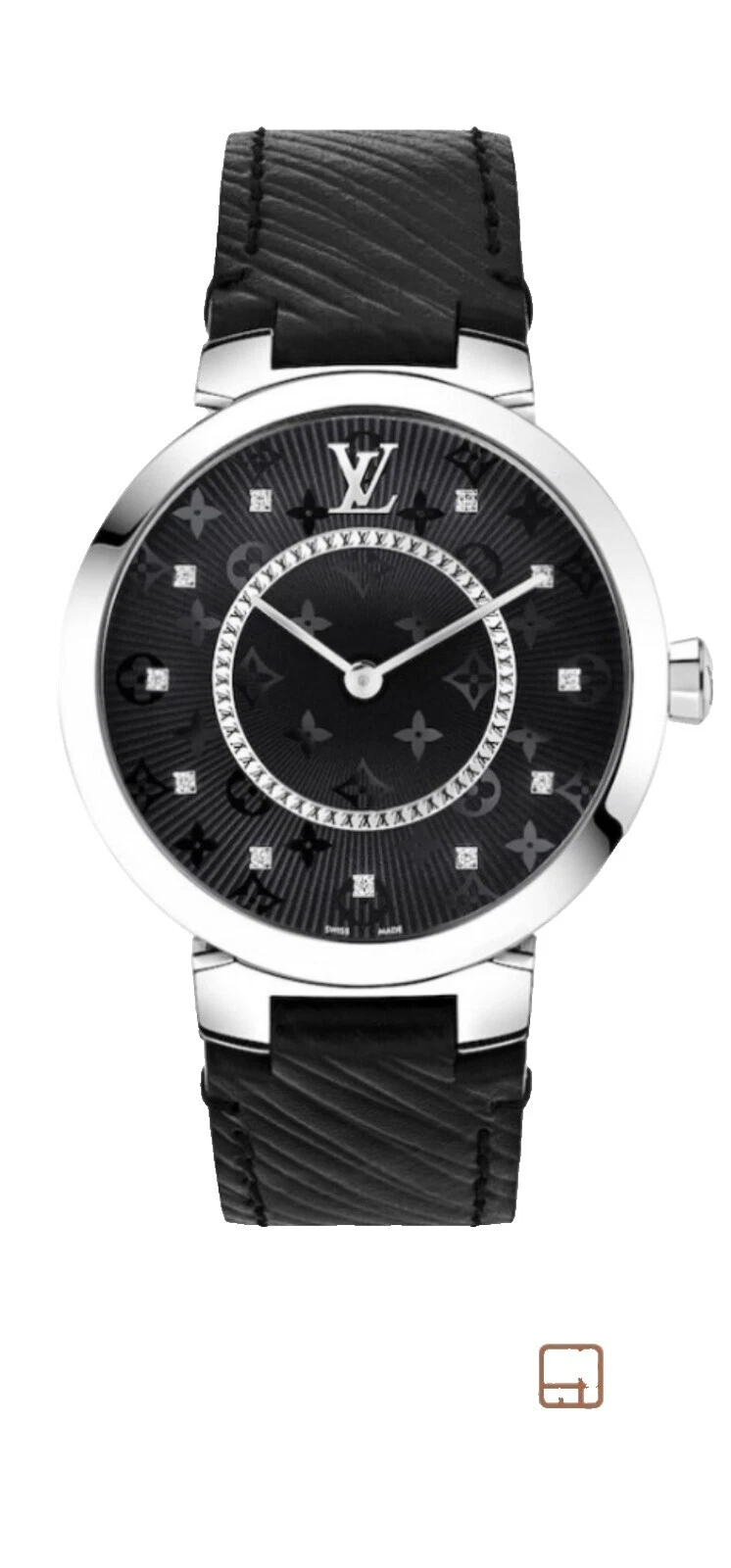 Relojes de pulsera Louis Vuitton con detalles de diamante