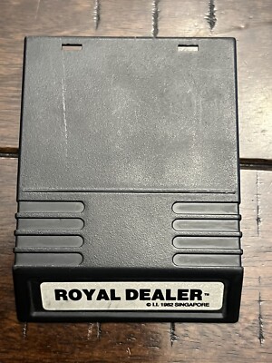 Royal Dealer WHITE LABEL (Intellivision, 1982) CART ONLY